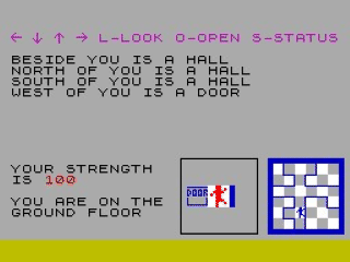 The Warlock's Treasure screenshot 2 for ZX Spectrum